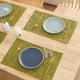 thumbnail image 5 of CaiYueKe Double Sided Heat Insulating Placemat Non Slip Washable Kitchen Dining Table Protector Mat for Home Decor Western Style Wipeable Faux Leather Decorative, 5 of 7