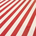 thumbnail image 4 of Waverly Inspirations Rectangular Elastic Fitted Table Cover Waterproof Vinyl Tablecloth With Flannel Backing, 6Ft Table, 72" x 30", White/Red Stripe, 2 PK, 4 of 6