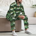 thumbnail image 7 of Balery lake trout Pattern Pajama Sets for Men Long Sleeve 2 Piece Sleepwear Loungewear Sets Soft PJ's with Pockets Long Sleeve Comfy Pj Sets-Large, 7 of 7