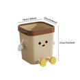 thumbnail image 2 of Creative Trash Can Open Top Waste Basket Funny Multifunctional Household Compost Bucket Cute Garbage Bin for Living Room Dorm, 2 of 5
