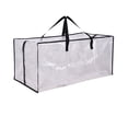 thumbnail image 1 of Bolsas de mudanza transparentes extra grandes y resistentes con correas de mochila, asas y cremalleras resistentes, contenedores de almacenamiento transparentes para mudanzas, 1 of 6