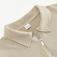 thumbnail image 6 of LIaqionyy Men's Quarter Zip Sweatshirts Mock Neck Long Sleeve Pullover Sweatshirt Casual Fashion Fall Clothes, 6 of 7