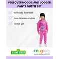 thumbnail image 2 of Sesame Street Abby Cadabby Fleece Pullover Hoodie and Jogger Pants Outfit Set Infant to Toddler, 2 of 5