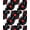 Black Red White, Pattern 1, variant on ODIKA Music Gothic Note Record Player Inspired Round Crimson Movie for Dorm Room, Small Living Apartment, Stain Resistant Low Profile