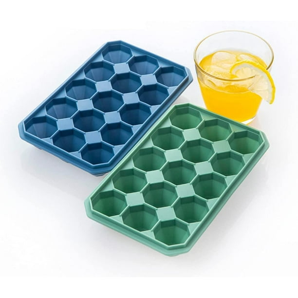 Flexible Silicone Ice Cube Tray 15 Square Ice Cube Maker Pudding Jelly  Mould L