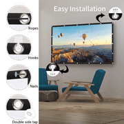 Projector Screen, Keenstone 120 inch 16:9 HD Foldable Anti-Crease Portable Projector Movies Video Screen for Home Theater Outdoor Indoor