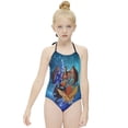 thumbnail image 3 of Wings Of Fire WOF Girls One Piece Swimsuits Quick Dry Bathing Suit Swimwear Swimming Suit 9-11Y(140cm), 3 of 8