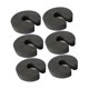 thumbnail image 5 of 6 protectores de dedos para puertas, topes de puerta, accesorios compactos y ligeros para niños Negro 20MM, 5 of 9