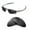 Black - Polarized, variant on Walleva Purple Polarized Replacement Lenses For Oakley Penny Sunglasses