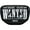 Black, Silver, variant on Battle Sports " Wanted " Chrome Football Back Plate - Adult - Silver with White Logo