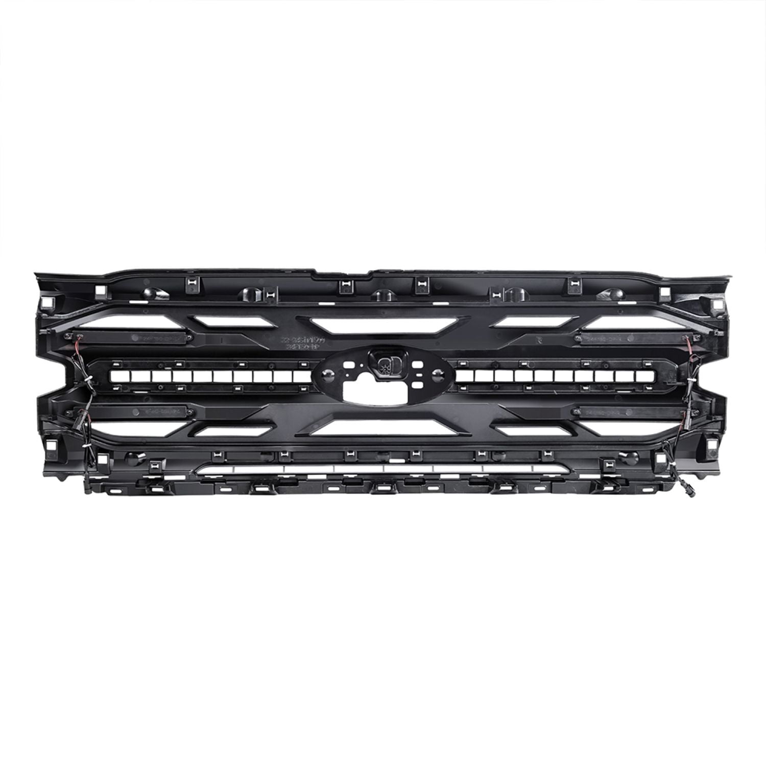 AMERICAN MODIFIED Armor Grille w/LED Amber Lights & Emblem Hole Matte Black ABS For 2024+ Ford F150 Tremor