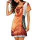 thumbnail image 2 of Balery Cozy Knitting Llama Camisón de manga corta con cuello redondo para mujer, cómodo y elegante., 2 of 6