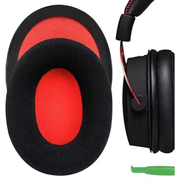 Geekria Comfort Velour Replacement Ear Pads for HyperX Cloud II Cloud 2 Cloud ii Gaming Headphones Ear Cushions,