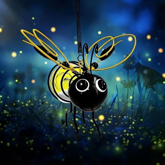 Outdoor Hanging Solar Light – Bee-Shaped, IP44 Waterproof Warm LED, Energy-Efficient for Garden, Patio, and Home Decor