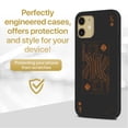 thumbnail image 2 of Case Yard Wooden Case for iPhone-11 Soft TPU Silicone cover Slim Fit Shockproof Wood Protective Phone Cover for Girls Boys Men and Women Supports Wireless Charging King of Spade Design, 2 of 7