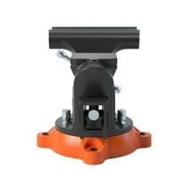 6 Inch Heavy Duty Bench Vise with 360 Degree Swivel Base and Anvil, Made of Durable Ductile Iron for Secure Locking – Workbench Tool