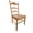 English Pine, variant on Contemporary Home Living Ladder Back Woven Seat Dining Chair - 38" - Antique Black