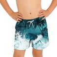 thumbnail image 7 of ITSAME Boys Swim Shorts, Drawstring Fashion Print Quick-Dry Summer Beach Surfing Swim Trunks Multicolor 14-15T, 7 of 7