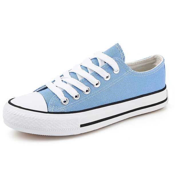Zapatillas de lona de moda para mujer, lindas zapatillas bajas, cómodas zapatillas de lona para caminar para dama