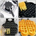 thumbnail image 2 of CC TOY Household Waffle Bake Mold Kitchen Gas Non-Stick Waffle Maker Pan Mould Mold Press Plate Waffle Iron Baking Tools, 2 of 5