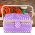 thumbnail image 2 of Sewing Basket Needle Storage Box Thread Needle Storage Box Vintage Sewing Kit For Home Organization, 2 of 8