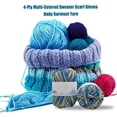 thumbnail image 2 of Hilo de crochet Guantes de bufanda de suéter multicolor Accesorios de paquete de ropa Regalos de bricolaje Establecimiento de madrigueros de 4-capas 19 Inevent HA059391-19B, 2 of 5