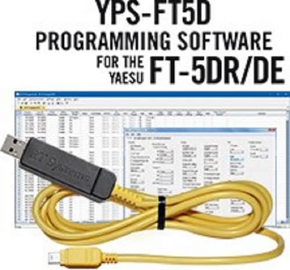 Yaesu FT-65R VHF/UHF Dual Band Handheld Transceiver With RT Systems Programming Software & Cable Kit