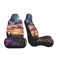 thumbnail image 3 of Pofeuu Starry Night Purple Irises Print Automotive Car Seat Covers Flat Cloth Full Set Seat Covers,Car Seat Covers front seats for Cars Trucks and SUVs-1, 3 of 9
