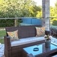 thumbnail image 5 of Outdoor/Indoor Throw Pillows Covers, Decorative Throw Pillows Covers , 20x20 Square Throw Pillows Covers Bed, Couch, and Patio Furniture (Set of 2, Paisley Multi), 5 of 7