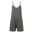 thumbnail image 5 of Daolelai Summer Casual Pocket Suspender Knitted Shorts Jumpsuit Overalls, 5 of 5