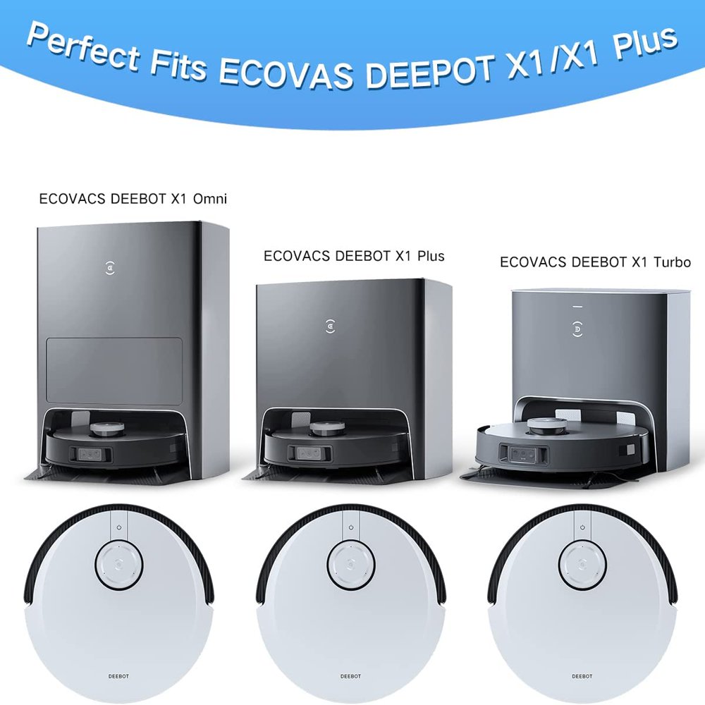 Kit Accessoires Complet Pour Ecovacs Deebot T30C Omni - 1 Brosse Principale, 6 Latérales, 6 Chiffons, 2 Filtres HEPA, 4 Sacs Poussière
