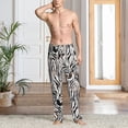 thumbnail image 2 of Logiee Leopard And Zebra Print Pajama Pants for Men,Men’s Pajama Bottoms,Mens PJ Pants with Pockets & Button Fly-XX-Large, 2 of 6