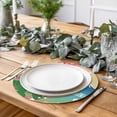 thumbnail image 2 of Round 13 Inch Placemats Set of 2, HeatResistant Non Slip Place Mats for Dining Table, Wipeable Braided Kitchen Table Mats for Housewarming, 2 of 9