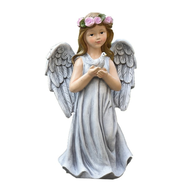 Angel Statue Figurine Home Garden Decor Resin Angel Statues Sculpture