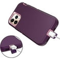 thumbnail image 6 of iPhone 11 Pro Heavy Duty Case {Shock Proof-Shatter Resistant -3 Layer Rubber- Compatible for iPhone 11 Pro } Color Purple - By Entronix, 6 of 7