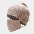 thumbnail image 3 of CoCopeaunt Creative New Men’S Knitted Cap Mask Two-Piece Set, Winter Outdoor Travel Warm Mask Cap, 3 of 6