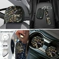 thumbnail image 4 of Uorisanigo Dragonfly Mandala Car Seat Covers Full Set with Arm Rest Cover Seatbelt Pads Handbrake Gear Shift Headrest Cushion Steering Wheel Protector Coasters Set Keyrings SUV Sedan,Pack of 18, 4 of 7