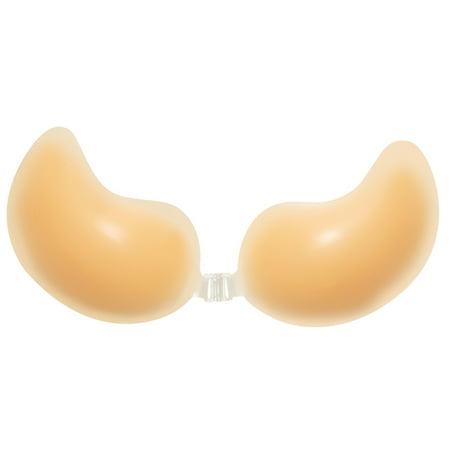Adhesive Stick Bra for Women Sticky Invisible Bra Silicone Strapless Bra Backless Breast Bra with Nipple Cover