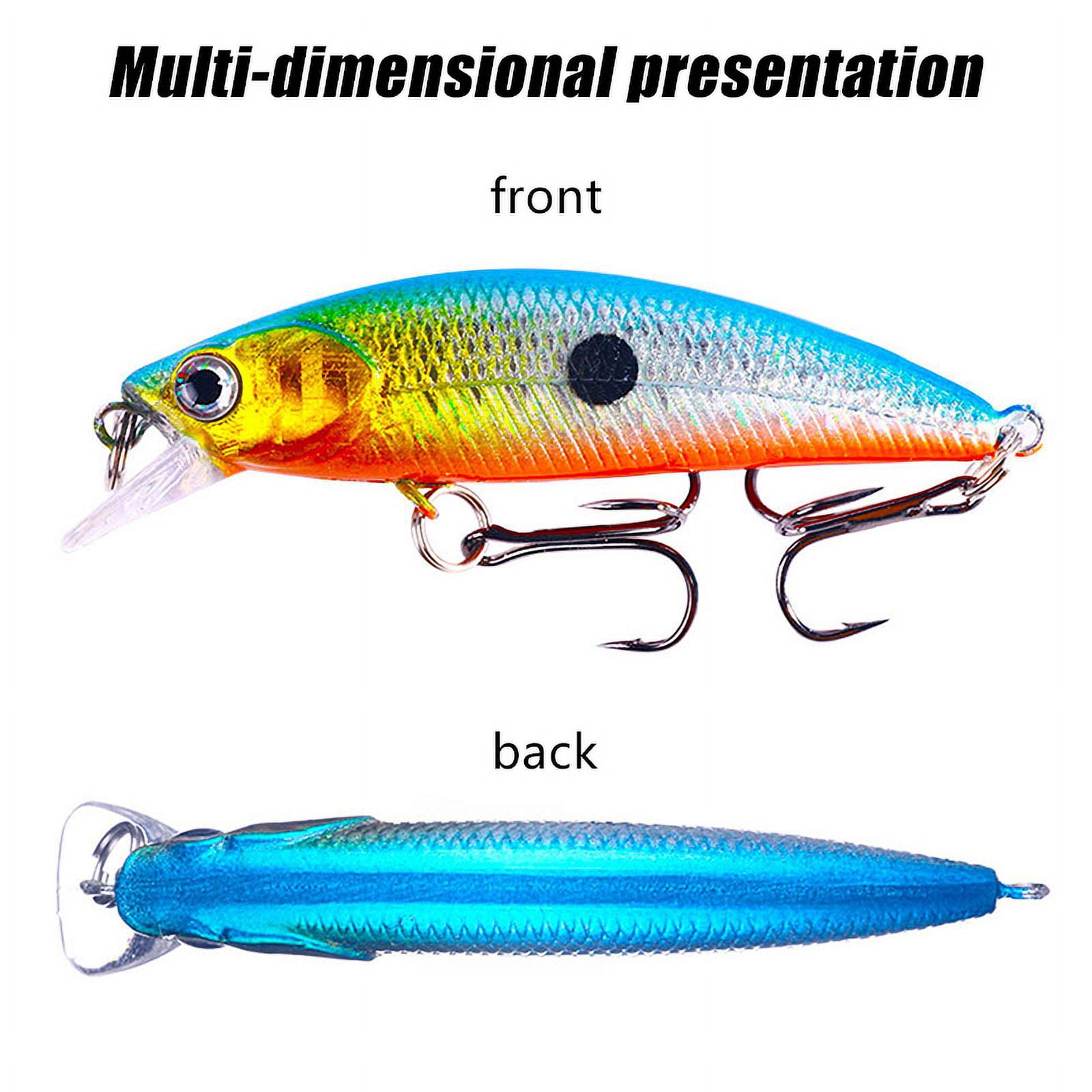 HENGJIA Fishing Lures, Jerkbait for Bass Fishing Minnow Lure Set Fishing Hard Baits Swimbaits Topwater Lures for Trout Bass Perch Fishing,30pcs