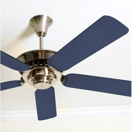 - Solid Navy Blue Fancy Blade Ceiling Fan Blade Covers Home Decor & Baby Decor