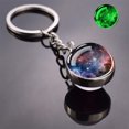 thumbnail image 1 of Glow In The Dark Multicolor Planet Galaxy Keychain Universe Key Chain Outer Space Astronomical Jewelry Glass Ball Keyring tzw, 1 of 7