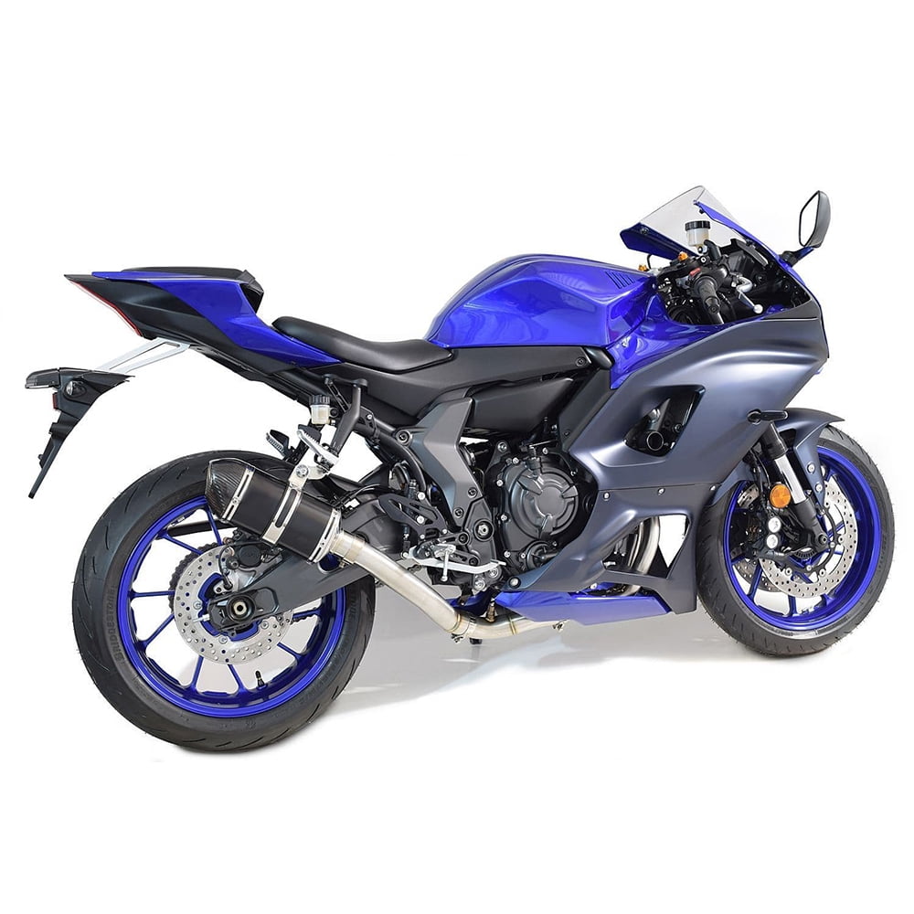 GFYSHIP For Yamaha R7 2021 2022 2023 YZF R7 YZF-R7 YZFR7 Motorcycle Exhaust Pipe Muffler With Middle Link Pipe System