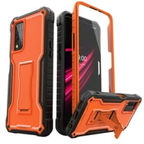 ExoGuard For T-Mobile REVVL V Plus 5G Case, Phone Case with Screen Protector and Kickstand (Orange)