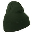 thumbnail image 4 of California Embroidered Long Cuff Beanie - Olive OSFM, 4 of 5