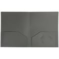 thumbnail image 2 of JAM Paper Heavy Duty Plastic 2 Pocket School Folders, Grey, 3/Pack, 2 of 4