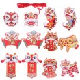 thumbnail image 1 of OULII 12 Pcs Décorations de Printemps en Papier Rouge pour Bureau, 1 of 8