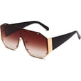 thumbnail image 5 of Gafas de sol HUOGUO Fashion de gran tamaño sin montura, 5 of 5