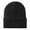 Black, variant on Yuwull Men Women Fleece Lined Beanie Warm Winter Caps Unisex Fashion Knit Cuffed Cap