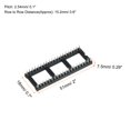 thumbnail image 2 of Uxcell DIP IC Chip Socket Adapter Round Pin 40P 2.54mm Pitch IC Socket for PCB Board Chip, 10 Pack, 2 of 7