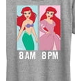 thumbnail image 3 of Disney Princess - Ariel Day And Night Wear- Women's Short Sleeve Graphic T-Shirt, 3 of 5
